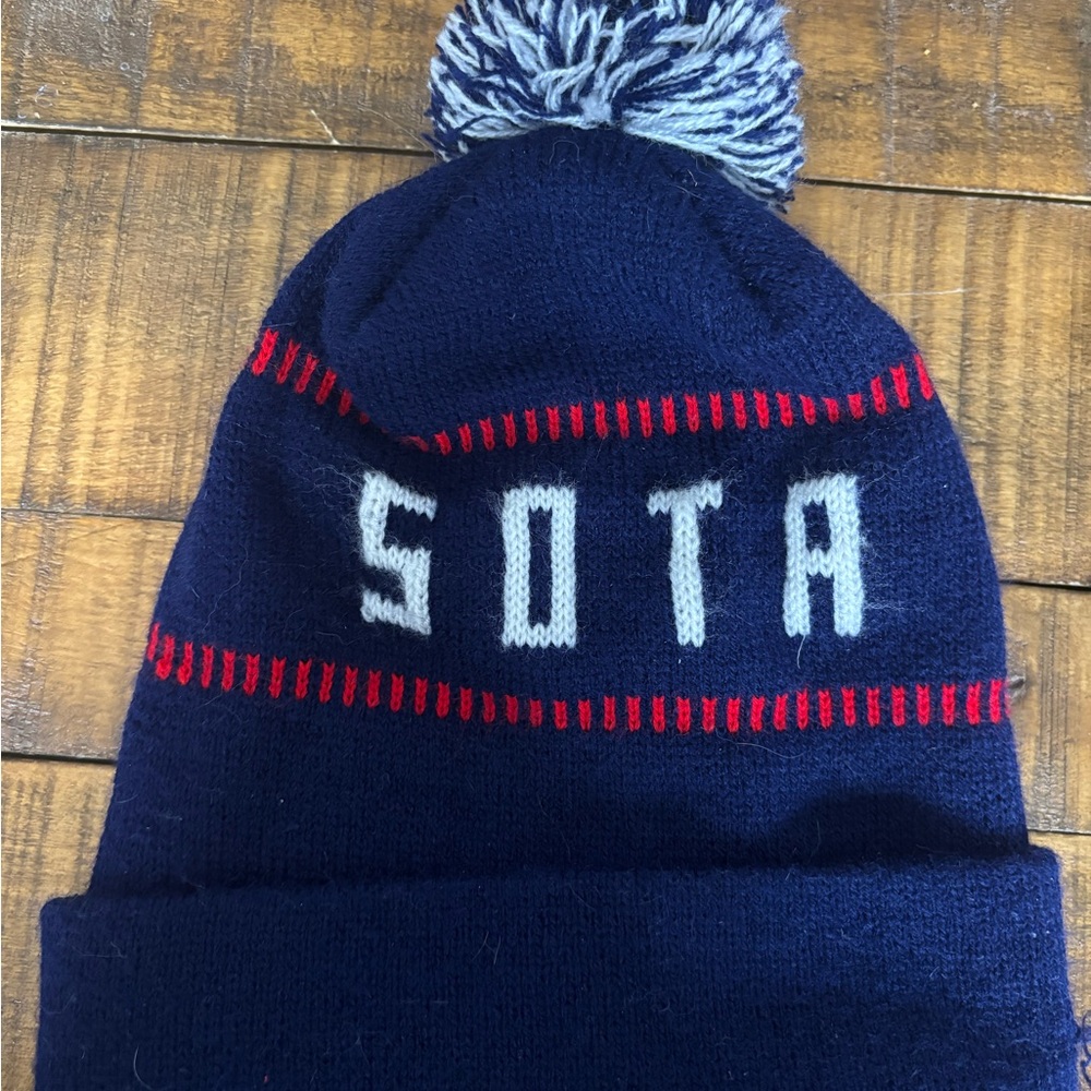SOTA Knit Pom Beanie – Navy | Minnesota Brand | Winter Hat